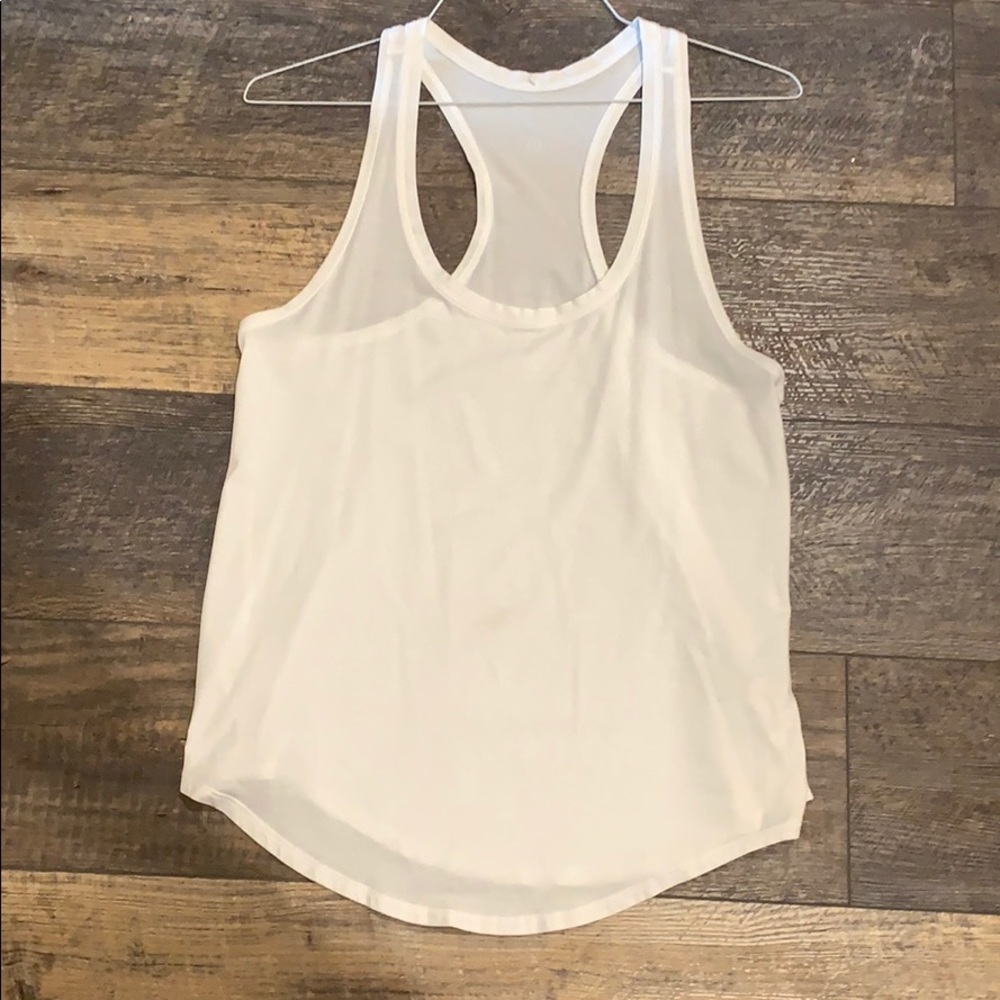 Lululemon white racer back tank